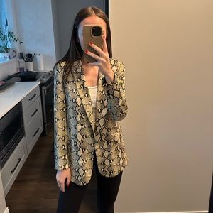 Zara Snake Skin Blazer